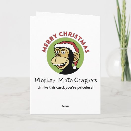 Feiertags-Spaß Feiertagskarte (Rückseite)