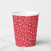 Feiertags-Sprinkles roter Papierteller Pappbecher (Rechts)