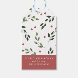 Feiertags-Stechpalmen-Geschenk-Umbau Geschenkanhänger