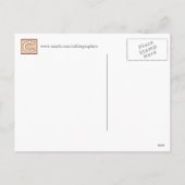 Feiertags-Stern Feiertagspostkarte (Rückseite)