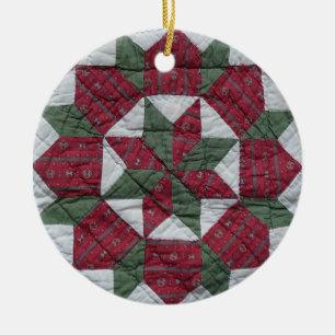 Feiertags-Stern Keramik Ornament
