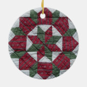 Feiertags-Stern Keramik Ornament (Hinten)