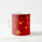Feiertags-Sterne Kaffeetasse (Vorderseite Links)