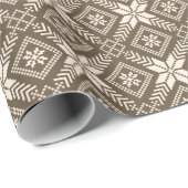 Feiertags-Strickjacke der Schneeflocke-angemessene Geschenkpapier (Rolleneckpunkt)