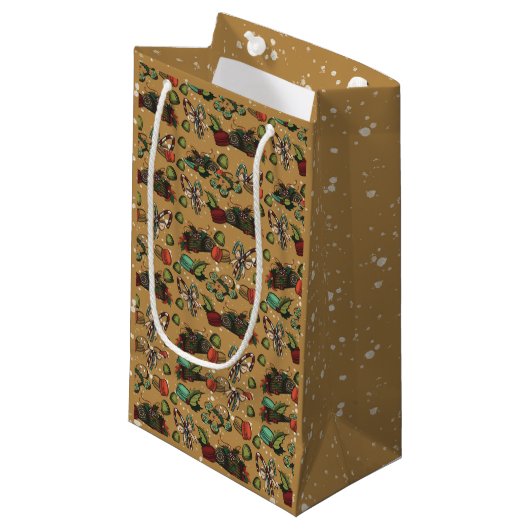 Feiertags-Süßigkeiten- Coco (Farbe) Kleine Geschen Geschenktüte (Vorderseite Schrägansicht)
