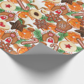 Feiertags-Süßigkeiten Geschenkpapier (Ecke)