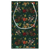 Feiertags-Süßigkeiten - Kiefer (Farbe) Kleine Geschenktüte (Rückseite)