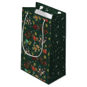 Feiertags-Süßigkeiten - Kiefer (Farbe) Kleine Geschenktüte (Rückseite Schrägansicht)