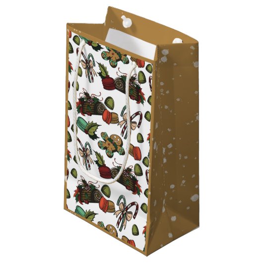 Feiertags-Süßigkeiten Kleine Geschenktüte (Vorderseite Schrägansicht)