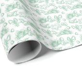 Feiertags-Süßigkeiten - Minze (Scheer) Geschenkpapier (Rolleneckpunkt)