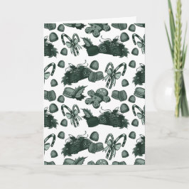 Feiertags-Süßigkeiten - Tanne (massiv) Karte