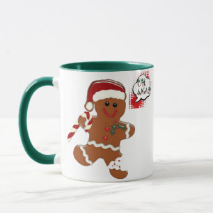 Feiertags-Tasse gingersnap Plätzchens lustige Tasse