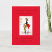 Feiertags-Tee-Party Einladung (Vorderseite)