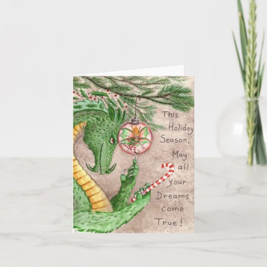 Feiertags-Träume Feiertagskarte (Vorderseite)