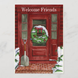 Feiertags-Tür-Party Einladung