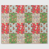 Feiertags-Verpackungspapiercollage der Kinder Geschenkpapier (Flach)