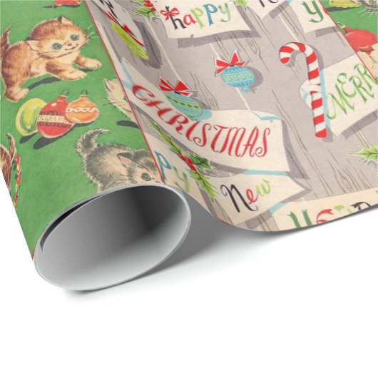 Feiertags-Verpackungspapiercollage der Kinder Geschenkpapier (Rolleneckpunkt)