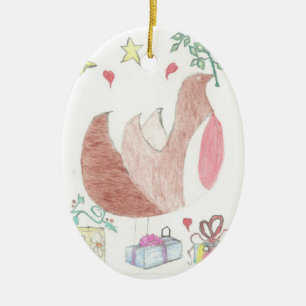 Feiertags-Verzierung Keramikornament