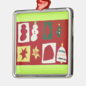 Feiertags-Verzierung Ornament Aus Metall (Links)