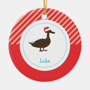 Feiertags-Verzierungen der Weihnachtsenten-  Keramik Ornament