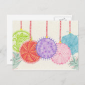 Feiertags-Verzierungen Feiertagspostkarte (Vorne/Hinten)