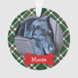 Feiertags-Verzierungs-kariertes Haustier 2 Ornament
