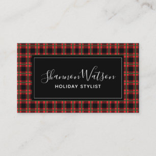 Feiertags-Visitenkarte-Schablone Visitenkarte