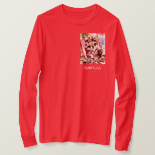 Feiertags weiblicher Chihuahua Strand Entspannung T-Shirt