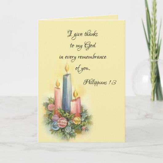 Feiertags-Weihnachten danken Ihnen Schrift Dankeskarte (Vorderseite)