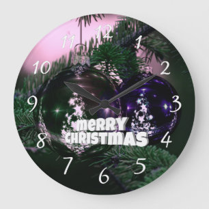 Feiertags-Weihnachten Große Wanduhr