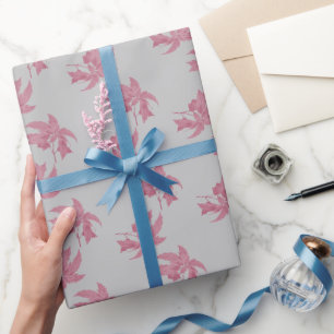 Feiertags-Weihnachten rosa Weihnachtsstern Geschenkpapier