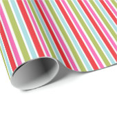 Feiertags-Weihnachten Striped Geschenkpapier (Rolleneckpunkt)