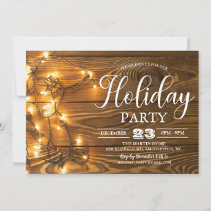 Feiertags-Weihnachten-Winterparty-Lichter-Einladun Einladung