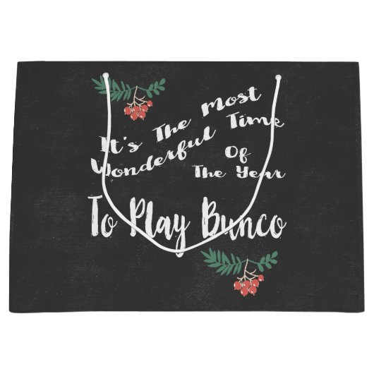 Feiertags-WeihnachtenBunco Große Geschenktüte (Vorderseite)