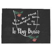 Feiertags-WeihnachtenBunco Große Geschenktüte (Rückseite)