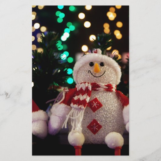 Feiertags-Weihnachtsbaum-Party-Schicksals-Feier Briefpapier (Vorderseite)