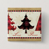 Feiertags-Weihnachtsbäume Button (Vorderseite)