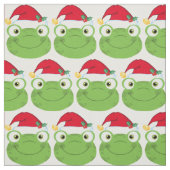 Feiertags-Weihnachtsfrosch-Muster-Gewebe Stoff (Muster)