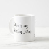 Feiertags-Weihnachtskaffee-Tasse Kaffeetasse (Vorderseite Links)