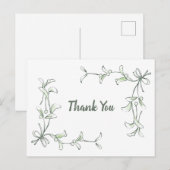 Feiertags-Weihnachtskarten zum Dankeschön Postkarte (Vorne/Hinten)