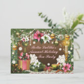 Feiertags-WeihnachtsParty Einladungen (Stehend Vorderseite)