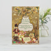 Feiertags-WeihnachtsParty Einladungen (Stehend Vorderseite)