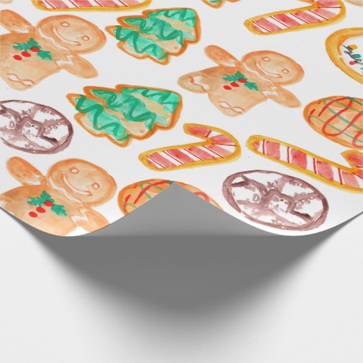 Feiertags-Weihnachtsplätzchen-Packpapier Geschenkpapier (Ecke)