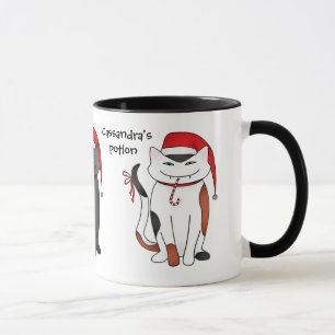 Feiertags-Weihnachtssankt-Kätzchen Tasse