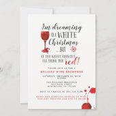 Feiertags-Wein-Austausch-Party Einladungen (Vorderseite)