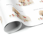 Feiertags-Welpeplaytime-frohe Weihnachten Geschenkpapier (Rolleneckpunkt)