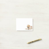 Feiertags-WelpePlaytime II Post-it Klebezettel (Auf Schreibtisch)