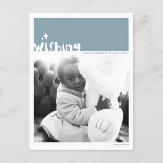 Feiertags-"Wunsch"-Foto-Postkarte Feiertagspostkarte