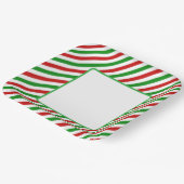 Feiertags-Zuckerstangen-Papierplatten Pappteller (Gewinkelt)