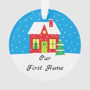 "Feiertags-Zuhause-" Weihnachtsverzierung Ornament